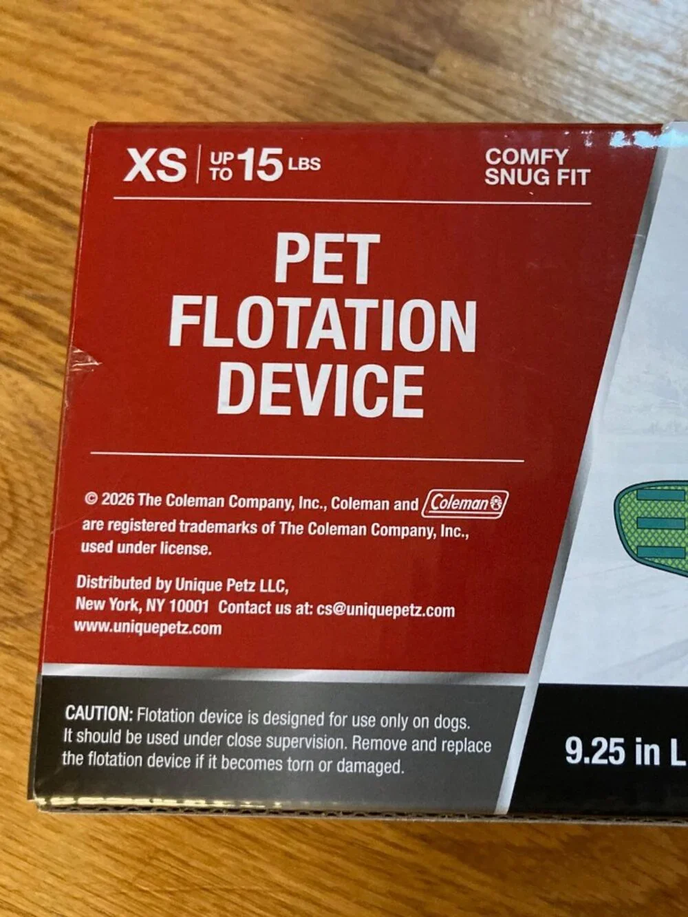 Coleman Pet Floatation Device